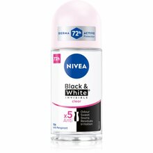 Rullantiperspirant naistele Nivea Invisible Black & White Clear, 50 ml