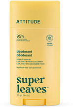 Looduslik deodorant Attitude Super leaves Earl Grey & Cucumber, 75 g
