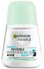 Rullantiperspirant naistele Garnier Mineral Invisible Protection 48H Clean Cotton, 50 ml