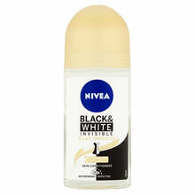 Rullantiperspirant naistele Nivea Invisible Black & White Silky Smooth, 50 ml