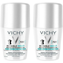 Antiperspirantide komplekt naistele Vichy Invisible Resist 72H, 2 x 50 ml