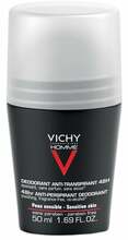 Rull-deodorant meestele Vichy Homme 48H, tundlikule nahale, 50 ml