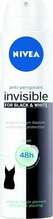 Pihustatav deodorant Nivea Black & White Invisible Fresh, 150 ml