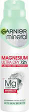 Spreiantiperspirant naistele Garnier Mineral Magnesium Ultra Dry 72h, 150 ml