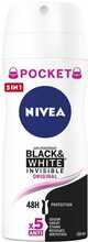 Pihustatav deodorant Nivea Black & White Invisible Original, 100 ml