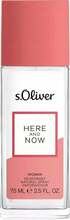 Deodorant naistele S.Oliver Here & Now, 75 ml