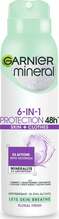 Spreideodorant Garnier Mineral 6in1 Protection Floral Fresh, 150 ml