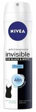 Pihustatav deodorant Nivea Black & White Invisible Fresh, 200 ml