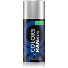 Pihustatav deodorant meestele Benetton Colors Man Black, 150 ml