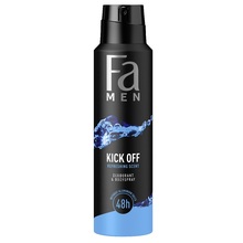 Spreideodorant meestele FA Men Kick Off 48h, 150 ml