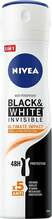 Pihustatav deodorant naistele Nivea Black & White Invisible Ultimate Impact 5in1, 150 ml
