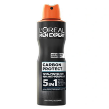 Pihustatav deodorant meestele L'Oreal Men Expert 5in1 Carbon Protect, 250 ml