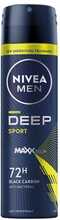 Pihustatav deodorant meestele Nivea Men Deep Sport, 150 ml