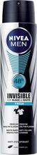 Pihustatav deodorant meestele Nivea Men Black & White Invisible Fresh, 48 h, 250 ml