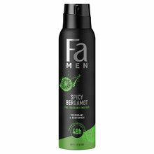 Pihustatav deodorant meestele Schwarzkopf Fa Men Spicy Bergamot, 150 ml
