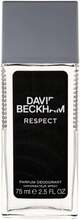 Spreideodorant meestele David Beckham Respect, 75 ml