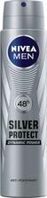 Spreideodorant meestele Nivea Men Silver Protect, 48 h, 250 ml