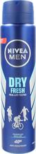 Pihustatav deodorant meestele Nivea Men Dry Fresh, 250 ml