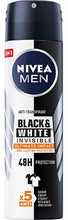 Pihustatav antiperspirant meestele Nivea Men Invisible Black & White Ultimate Impact, 150 ml