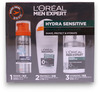 Reisikomplekt L'Oreal Paris Men Expert: näokreem 50 ml, deodorant roll-on 50 ml, raseerimisvaht 50 ml