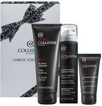 Kingitus meestele Collistar Uomo, raseerimisvaht 75 ml, dušigeel 100 ml, näopuhastusgeel 30 ml