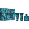 Versace Eros kinkekomplekt meestele VERSACE EDT 50 ml + dušigeel 50 ml + habemeajamisjärgne palsam 50 ml