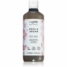 Dušigeel I Love Naturals Rose & Argan, 500 ml