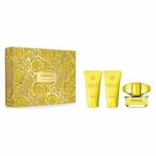 Kingikomplekt naistele Versace Yellow Diamond: EDT 50 ml, dušigeel 50 ml, kehakreem 50 ml