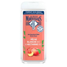 Dušigeel naistele Le Petit Marseillais Melocoton and Nectarina Organic, 650 ml