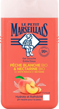 Dušigeel Le Petit Marseillais White Peach & Nectarine Bio, 250 ml
