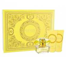 Kingitus Versace Yellow Diamond: tualettvesi 50 ml, kehakreem 50 ml ja dušigeel 50 ml