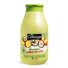 Niisutav dušigeel naistele Cottage Shower Milk Pineapple & Coconut Cream, 250 ml
