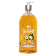 Dušigeel tundlikule nahale Les Petites Bains de Provence Fleur de Coton, 1000 ml