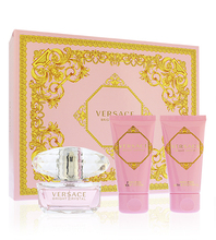 Kingituskomplekt Versace Bright Crystal: EDT 50 ml, dušigeel 50 ml, kehakreem 50 ml