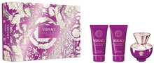 Kingitusena komplekt naistele Versace Dylan Purple, EDP 50 ml, dušigeel 50 ml, kehakreem 50 ml