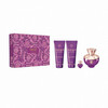 Kehahoolduskomplekt Versace Dylan Purple naistele, EDP 100 ml, EDP 5 ml, dušigeel 100 ml ja kehakreem 100 ml