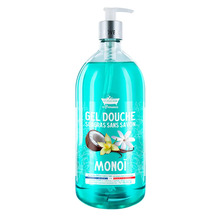 Dušigeel Les Petites Bains de Provence Monoi, kehale, näole ja juustele, tundlikule nahale, 1000 ml