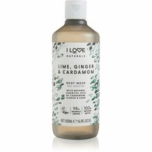 Dušigeel I Love Naturals Lime, Ginger & Cardamom, 500 ml
