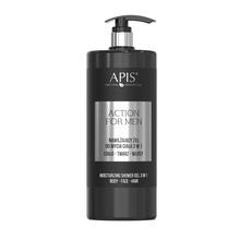 Niisutav dušigeel meestele Apis Action For Men 3in1, 1000 ml