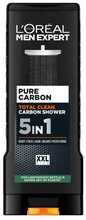 Dušigeel meestele L’Oreal Paris Men Expert Pure Carbon 5in1, 400 ml