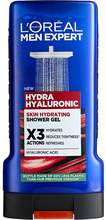 Dušigeel meestele L'Oreal Paris Men Expert Hydra Hyaluronic, 300 ml