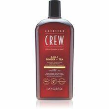 Šampoon, palsam ja dušigeel meestele American Crew 3 in 1 Ginger + Tea, 1000 ml
