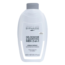 Dušigeel ja šampoon meestele Byphasse Urban Swing Men 2 in 1, 600 ml