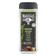 Dušigeel meestele Le Petit Marseillais Cade Wood & Fern, 400 ml