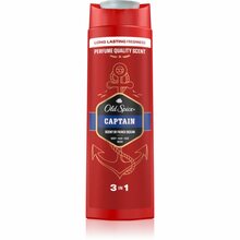 Dušigeel meestele Old Spice Captain 3in1, 400 ml, habeme hooldus