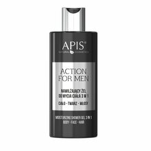 Niisutav dušigeel meestele Apis Action For Men 3in1, 300 ml