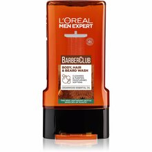 Keha-, juukse- ja habemepesugeel meestele L’Oreal Paris Men Expert Barber Club, 300 ml