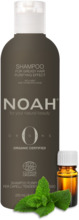 Puhastav šampoon rasustele juustele Noah Origins, 250 ml