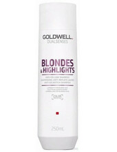 Šampoon heledatele juustele Goldwell Dualsenses Blondes & Highlights Anti-Yellow, 250 ml
