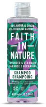 Looduslik šampoon Faith In Nature Lavender & Geranium, 400 ml